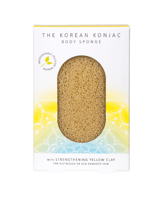 Mandala Body Sponge Yellow Clay