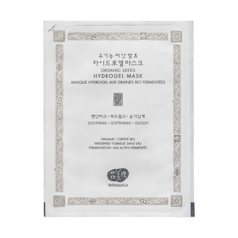 Whamisa Organic Seeds Hydrogel Mask maschera viso