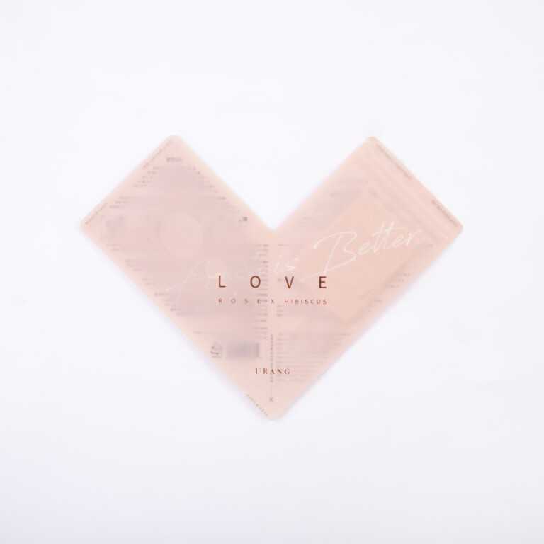 Urang Love Rose X Hibiscus Mask maschera in tessuto biologica