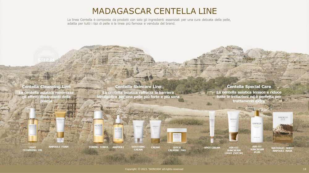 Skin1004 Madagascar Line Centella per tutti i tipi di pelle