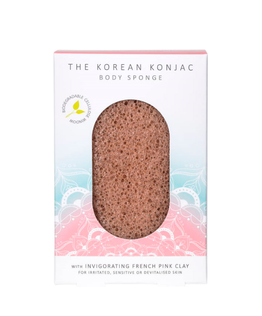 Mandala Body Sponge Pink Clay