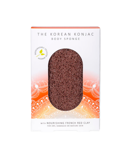 Mandala Body Sponge Red Clay