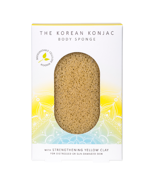 Mandala Body Sponge Yellow Clay