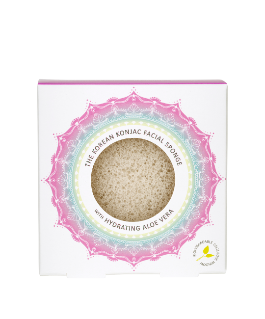Mandala Konjac Facial Sponge Aloe Vera spugna viso spugna viso