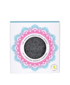 Mandala Konjac Facial Sponge Bamboo Charcoal spugna viso