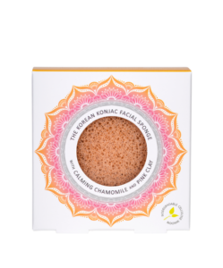 Mandala Konjac Facial Sponge Chamomile & Pink Clay spugna viso