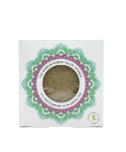 Mandala Konjac Facial Sponge Green Tea spugna viso