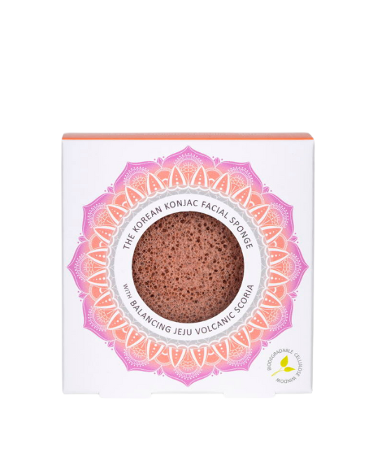 Mandala Konjac Facial Sponge Jeju Scoria spugna viso