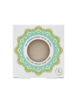 Mandala Konjac Facial Sponge Pure White spugna viso